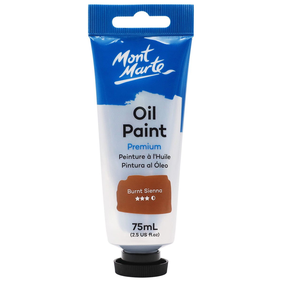 xx Mont Marte Oil Paint 75ml Tube- Burnt Sienna