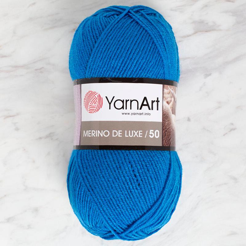 Yarnart Merino de Luxe / 50 Yarn, Blue - 3040