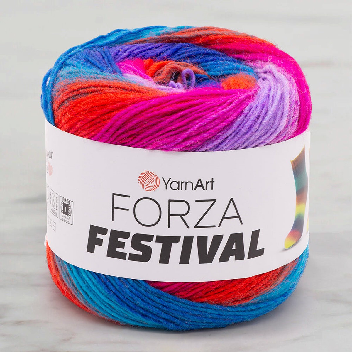 Yarnart Forza Festival Variegated Hand Knitting Yarn - 2913