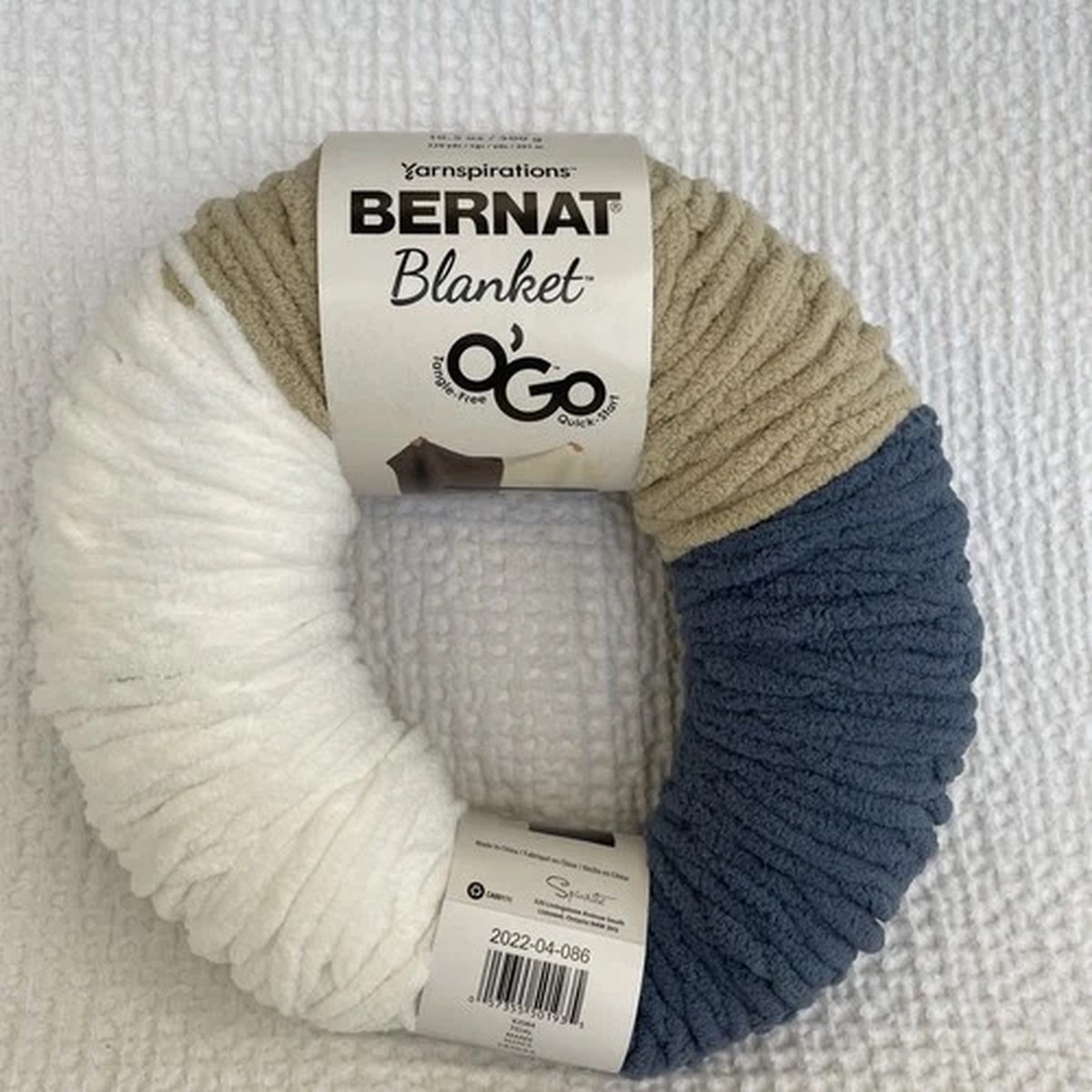 Yarnspirations Bernat Blanket O'Go Yarn TIDAL RETIRED COLOR (5 in stock!)