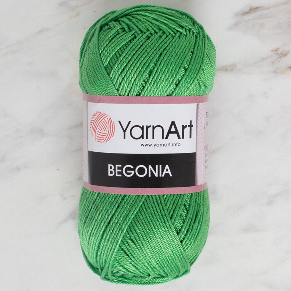 YarnArt Begonia 50gr Knitting Yarn, Green - 6332