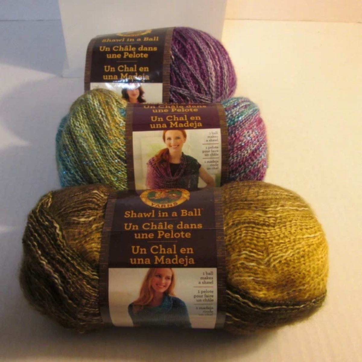 1 Skein Lion Brand Shawl in a Ball Yarn 5.3oz Cotton Blend #4 -Choose A Colorway