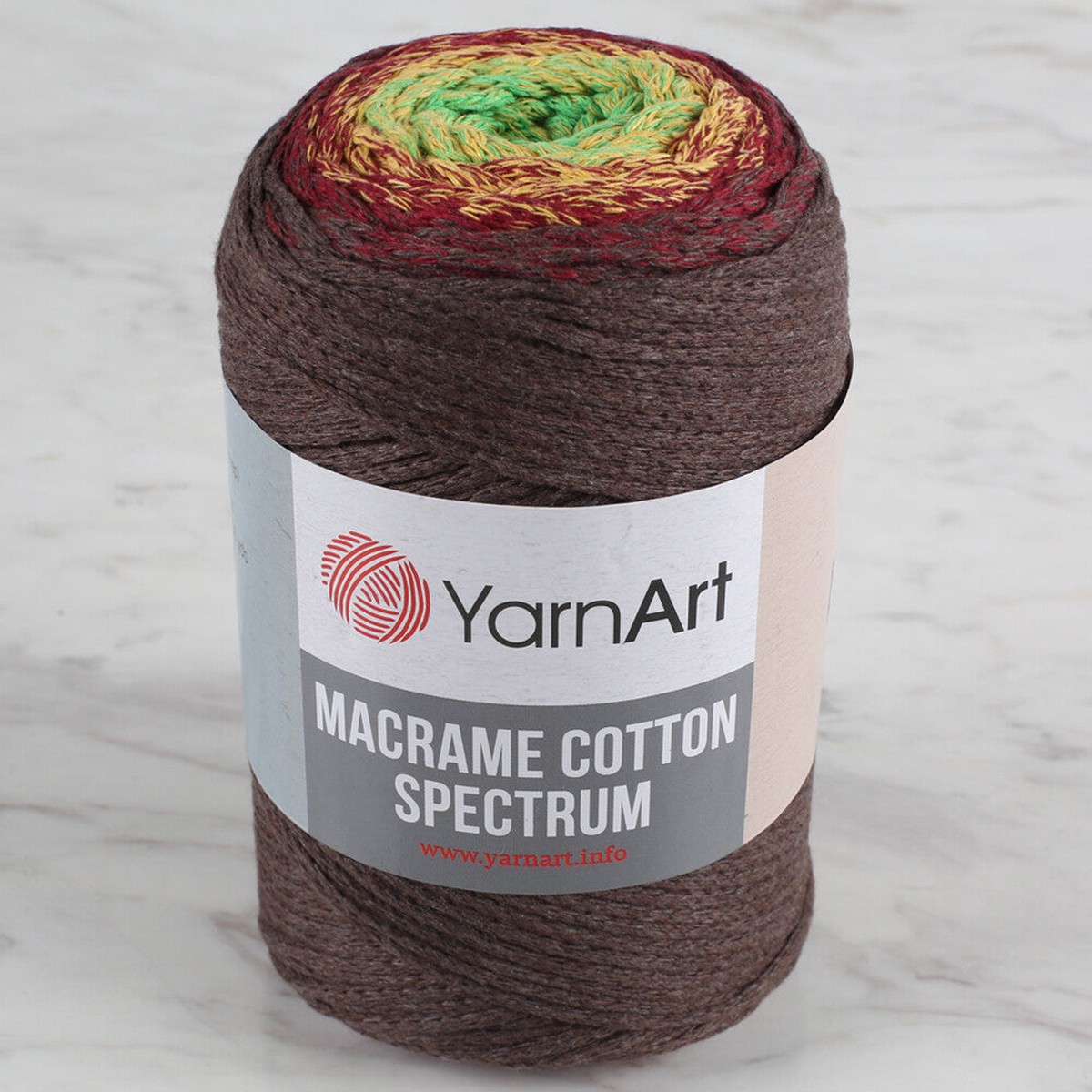 YarnArt Macrame Cotton Spectrum Yarn, Variegated - 1305
