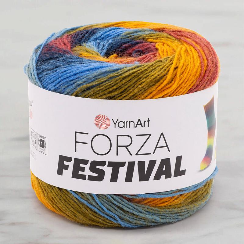 Yarnart Forza Festival Variegated Hand Knitting Yarn - 2905