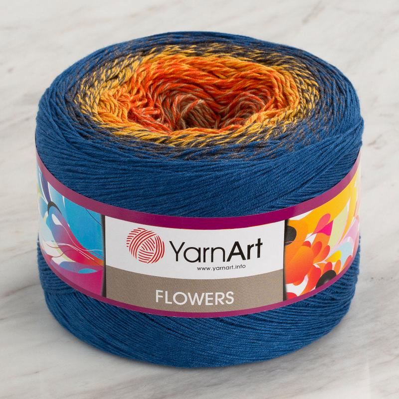 YarnArt Flowers Cotton Gradient Yarn - 258