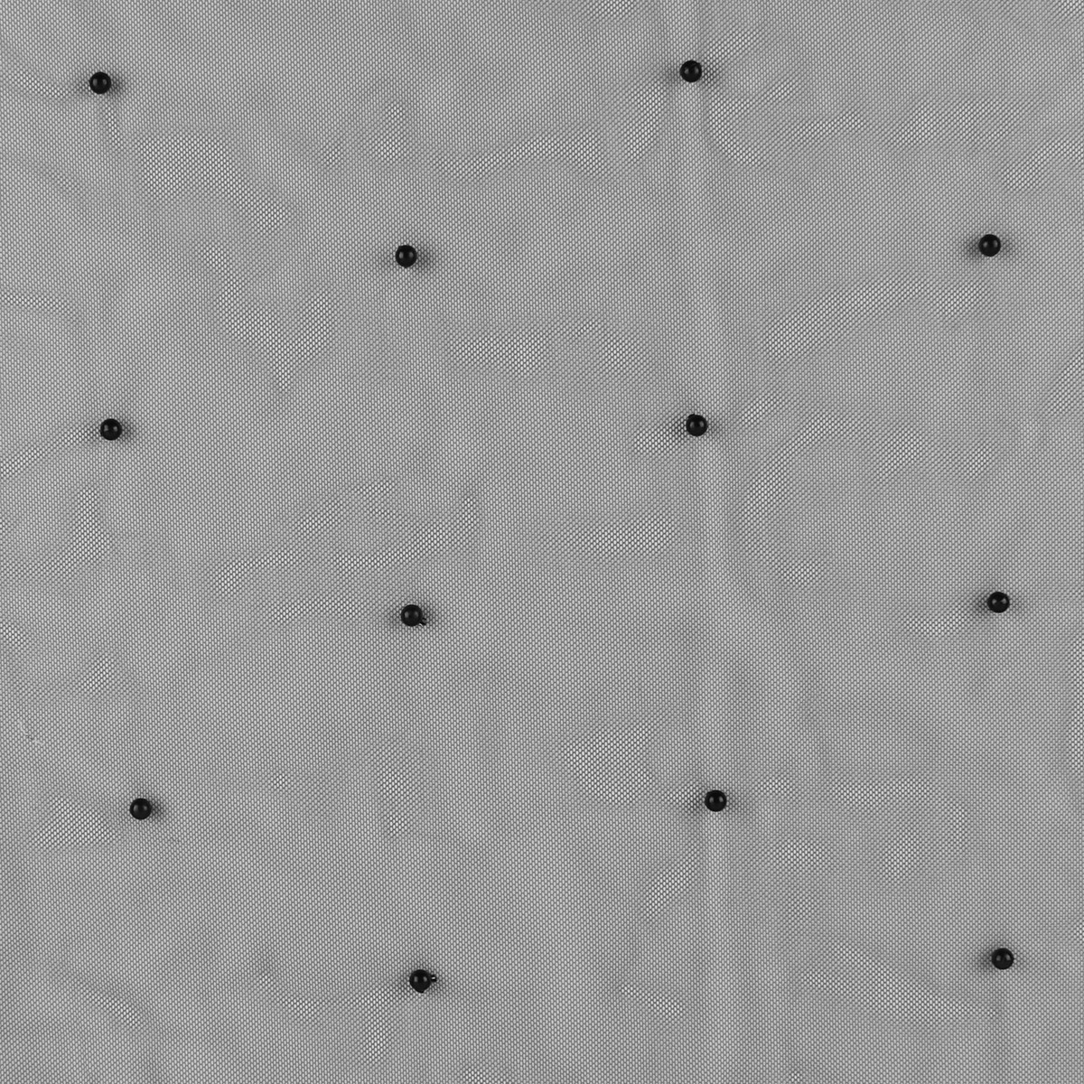 Tulle with Pearls - 001 - Black