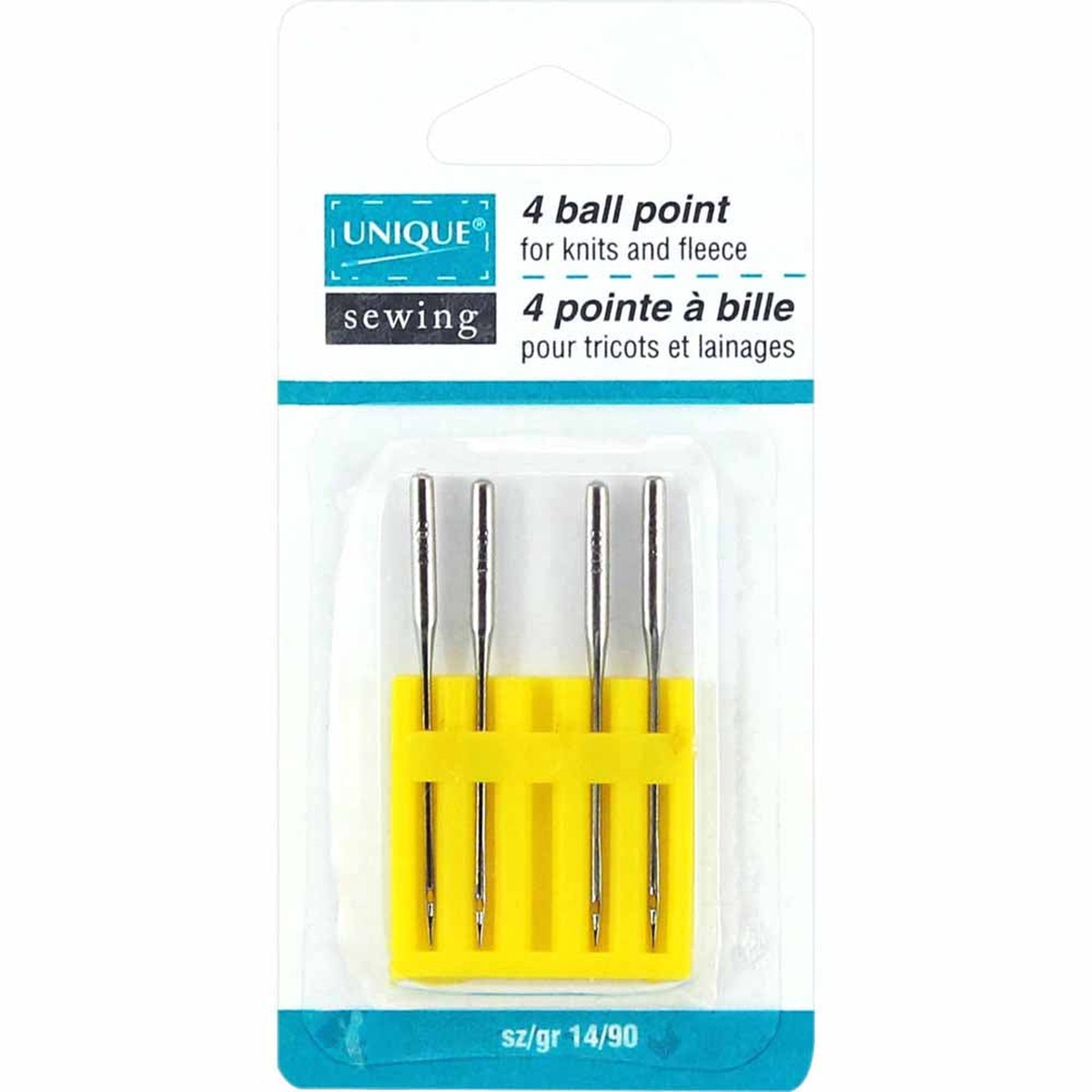 UNIQUE SEWING Ball Point Needles - size 14/90 - 4 count