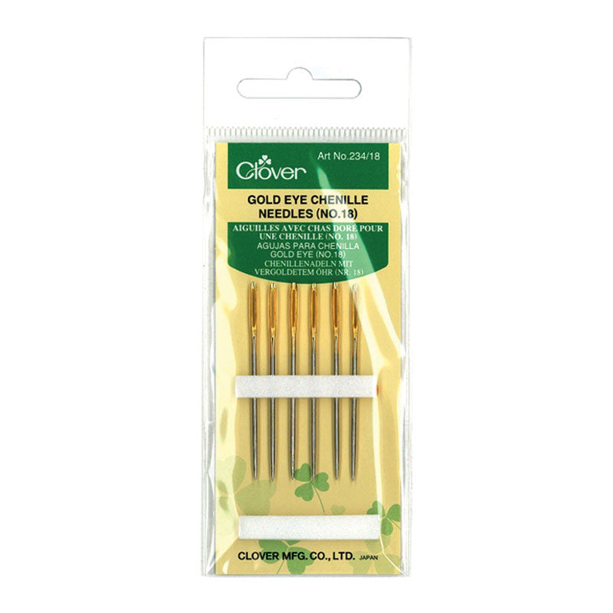 CLOVER - Gold Eye Chenille Needles #18