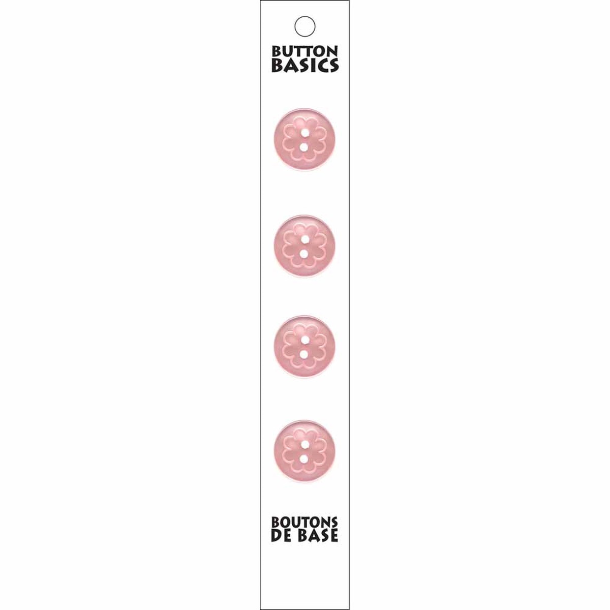 BUTTON BASICS 2 Hole Buttons - 15mm (") - 4 pcs