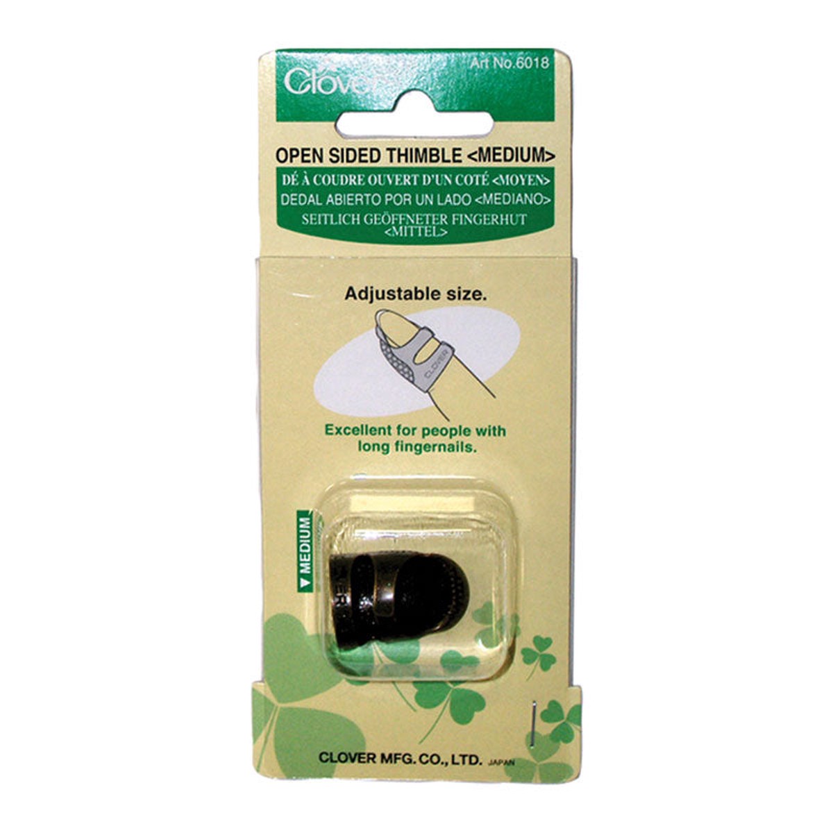 CLOVER - Open Sided Thimble - Medium