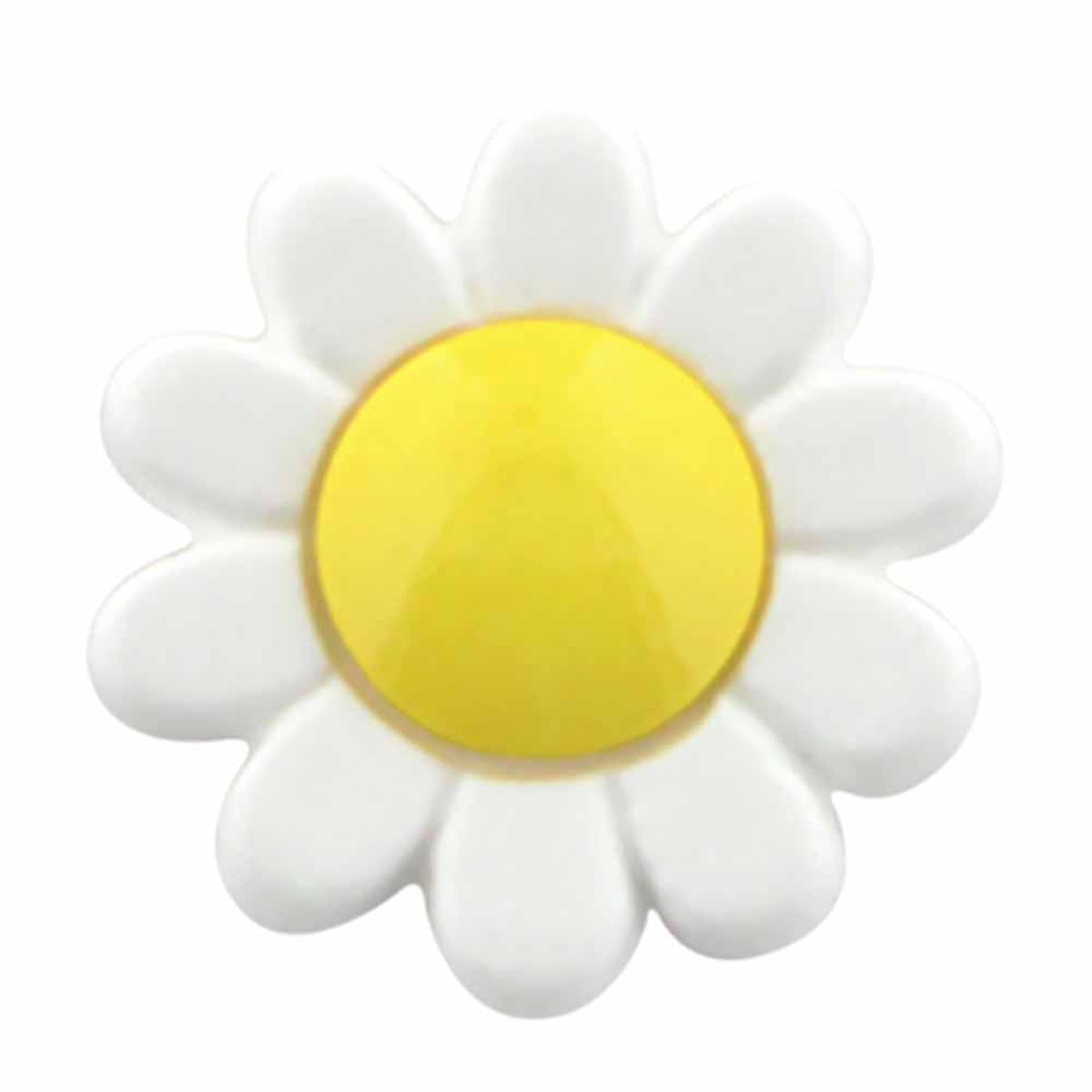 CIRQUE Novelty Shank Button - Yellow - 15mm (") - Flower