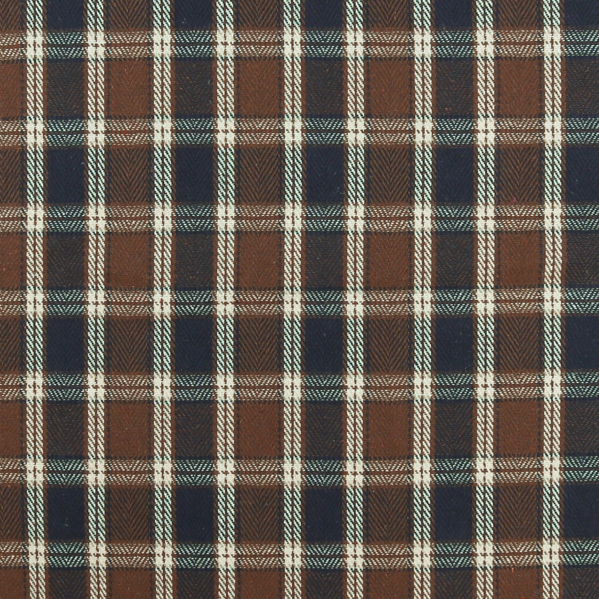 Wool Blend Plaid - ELDERWICK - 005 - Brown