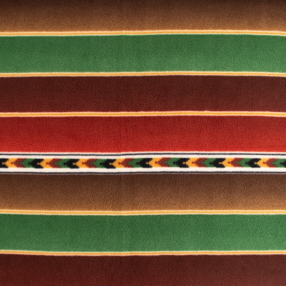 Anti-Pill Fleece Print - SLIPPY - Navajo stripes - Brown