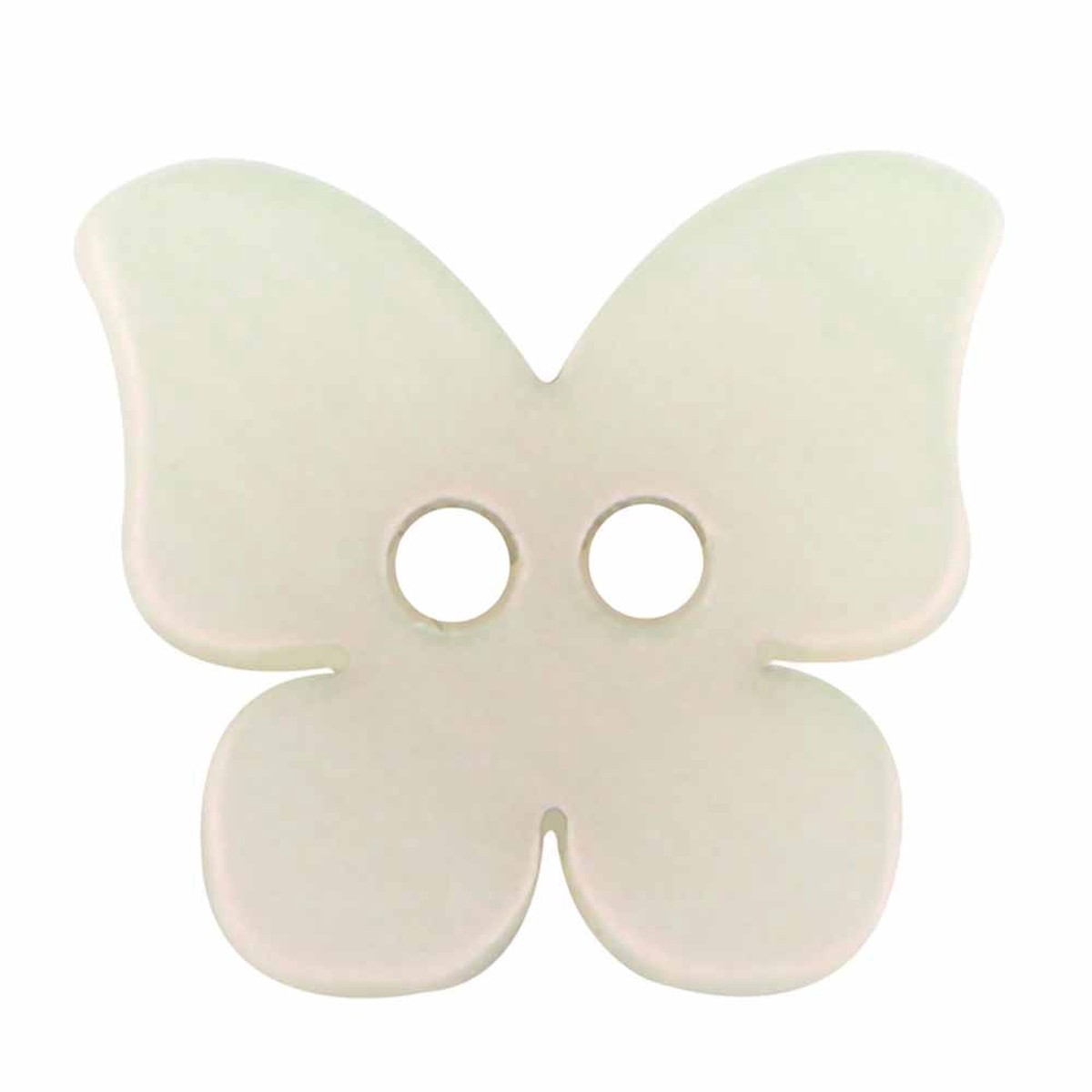 CIRQUE Novelty 2-Hole Button - Pink - 16mm (") - Butterfly
