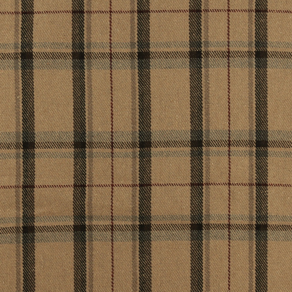 Wool Blend Plaid - ELDERWICK - 006 - Camel