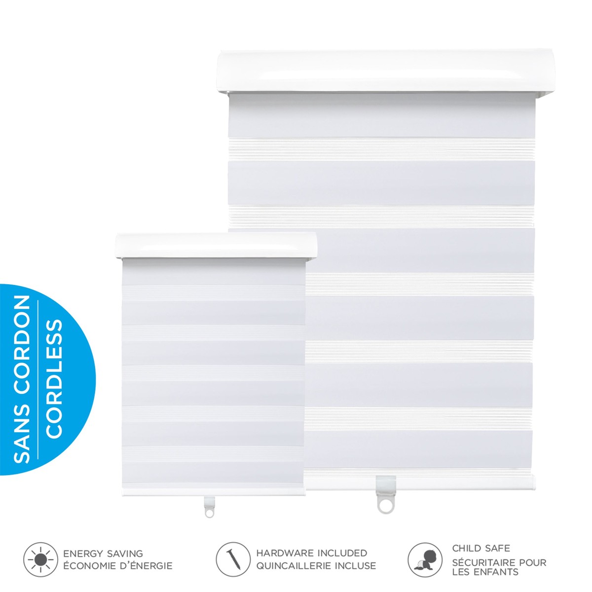 Cordless Light Filtering Shade - White - 20 x 84 in