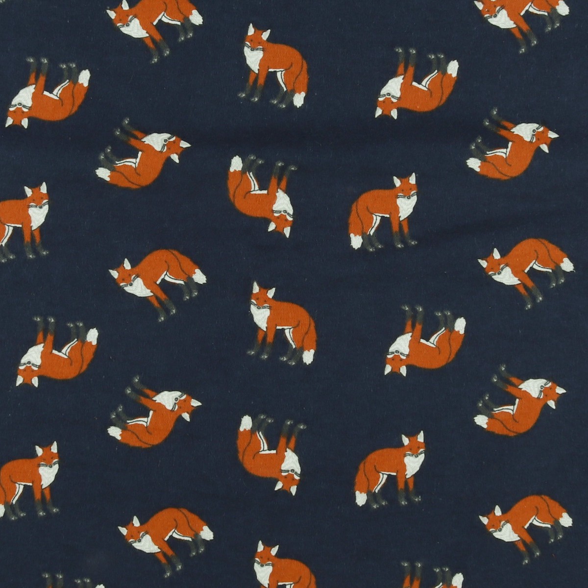 Wide Width Printed Flannelette - JULIANA - 017 - Navy