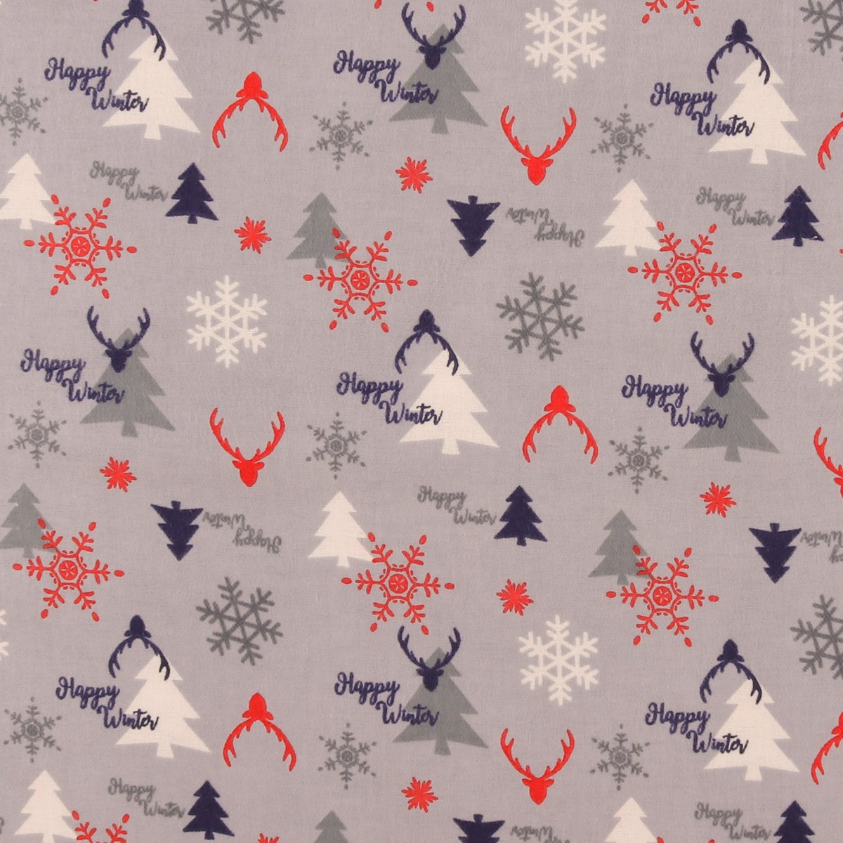 Wide Width Printed Flannelette - JULIANA - 029 - Lilac