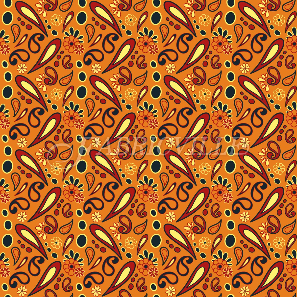 Beebob Paisley Orange