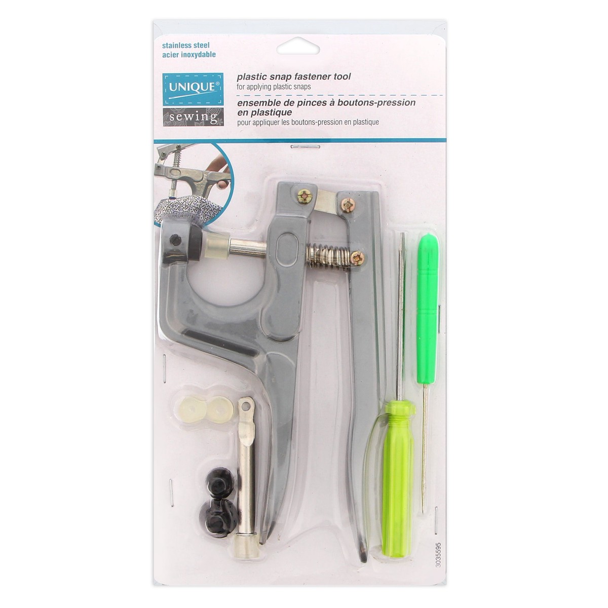 UNIQUE SEWING Plastic Snap Fastener Tool