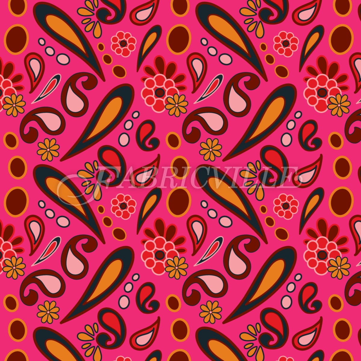 Beebob Paisley Fuchsia