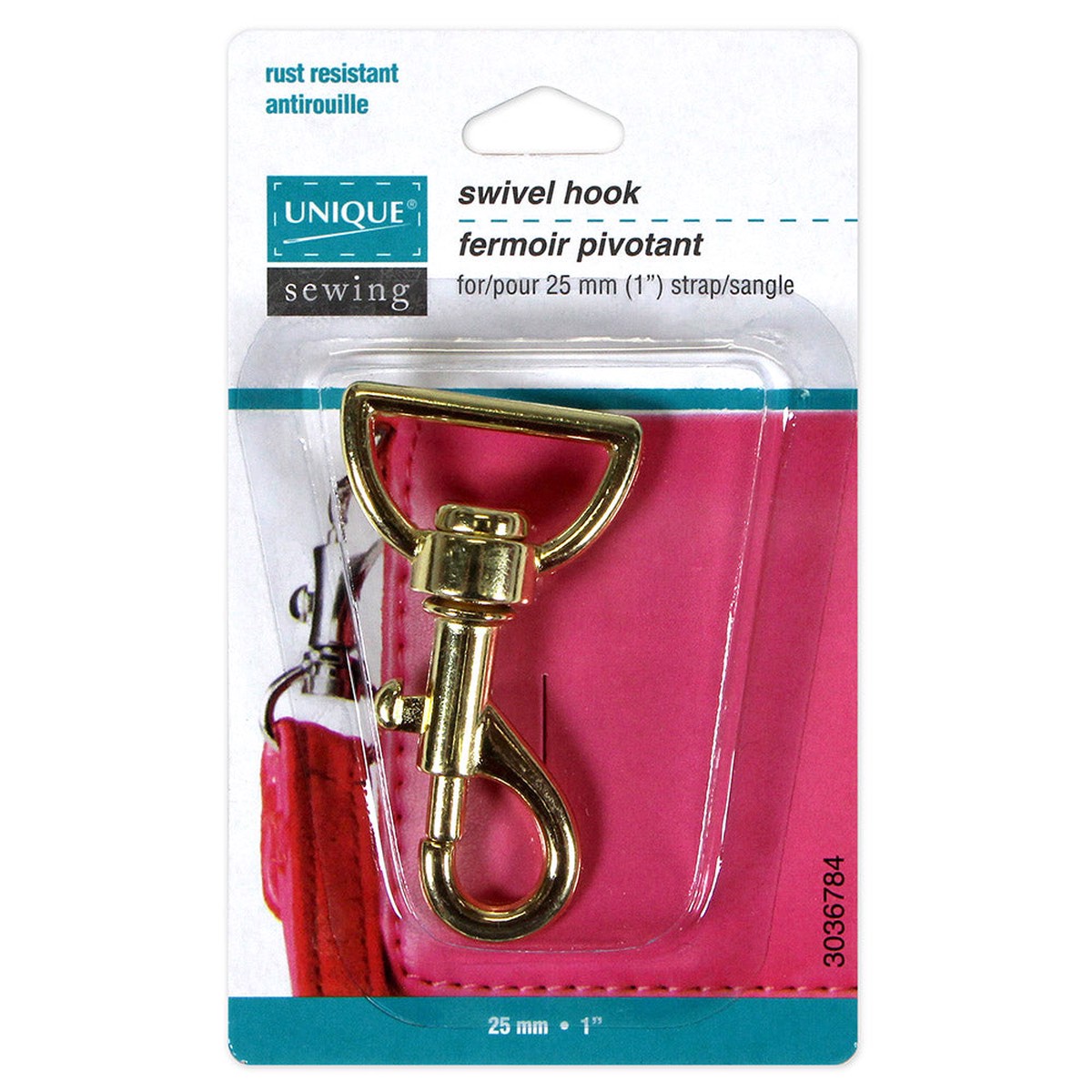 UNIQUE SEWING Swivel Hook - 25mm (1") - Gold