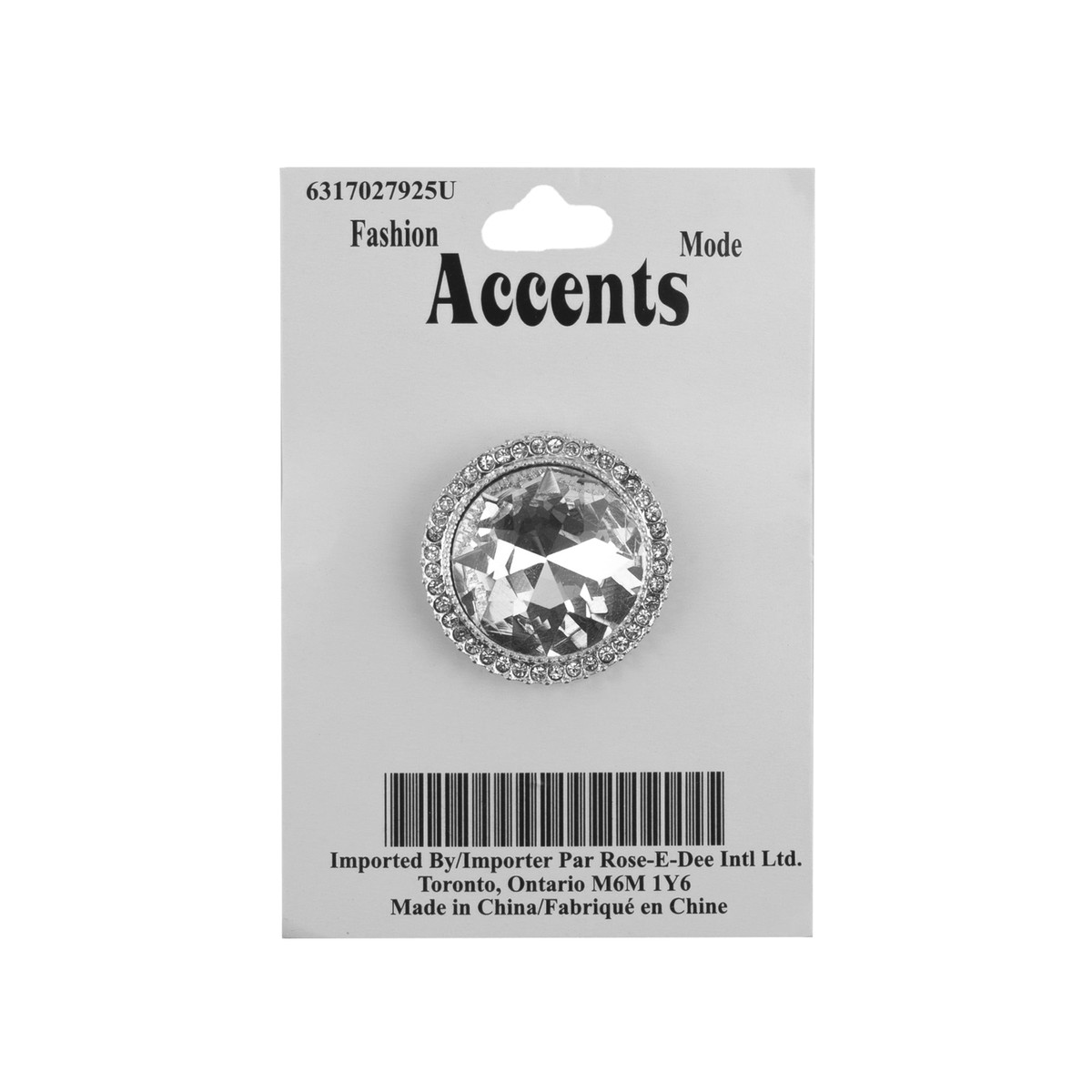 27MM RHINESTONE BUTTON