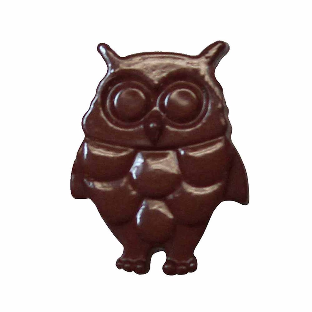 CIRQUE Novelty Shank Button - Brown - 18mm (") - Owl
