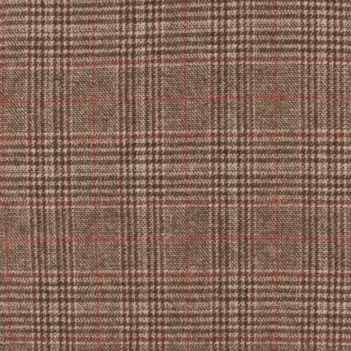Wool Blend Coating - Check - WINDSOR - 003 - Brown