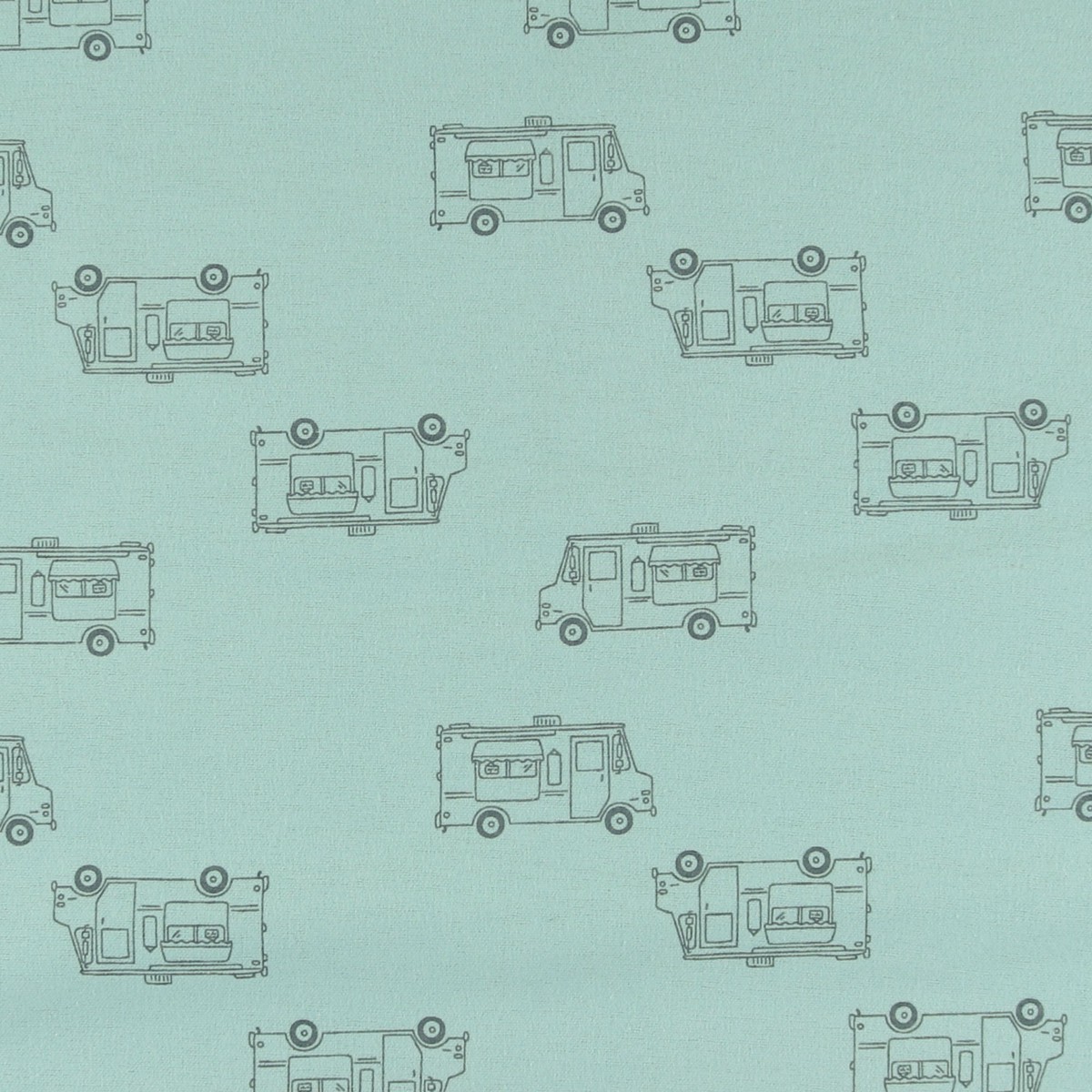 Wide Width Printed Flannelette - JULIANA - 035 - Blue