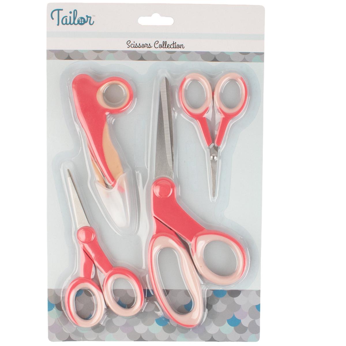 4 Piece Scissors Set - Stainless Steel