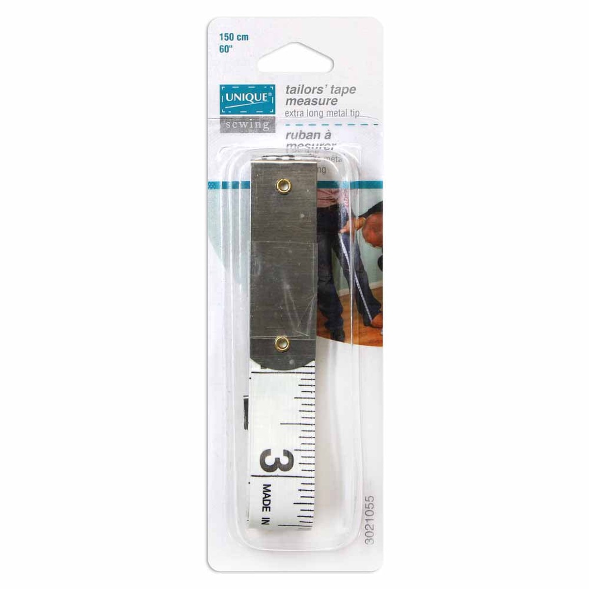 UNIQUE Tailor's Tape Measure - Extra Long Metal Tip - 150cm (60")