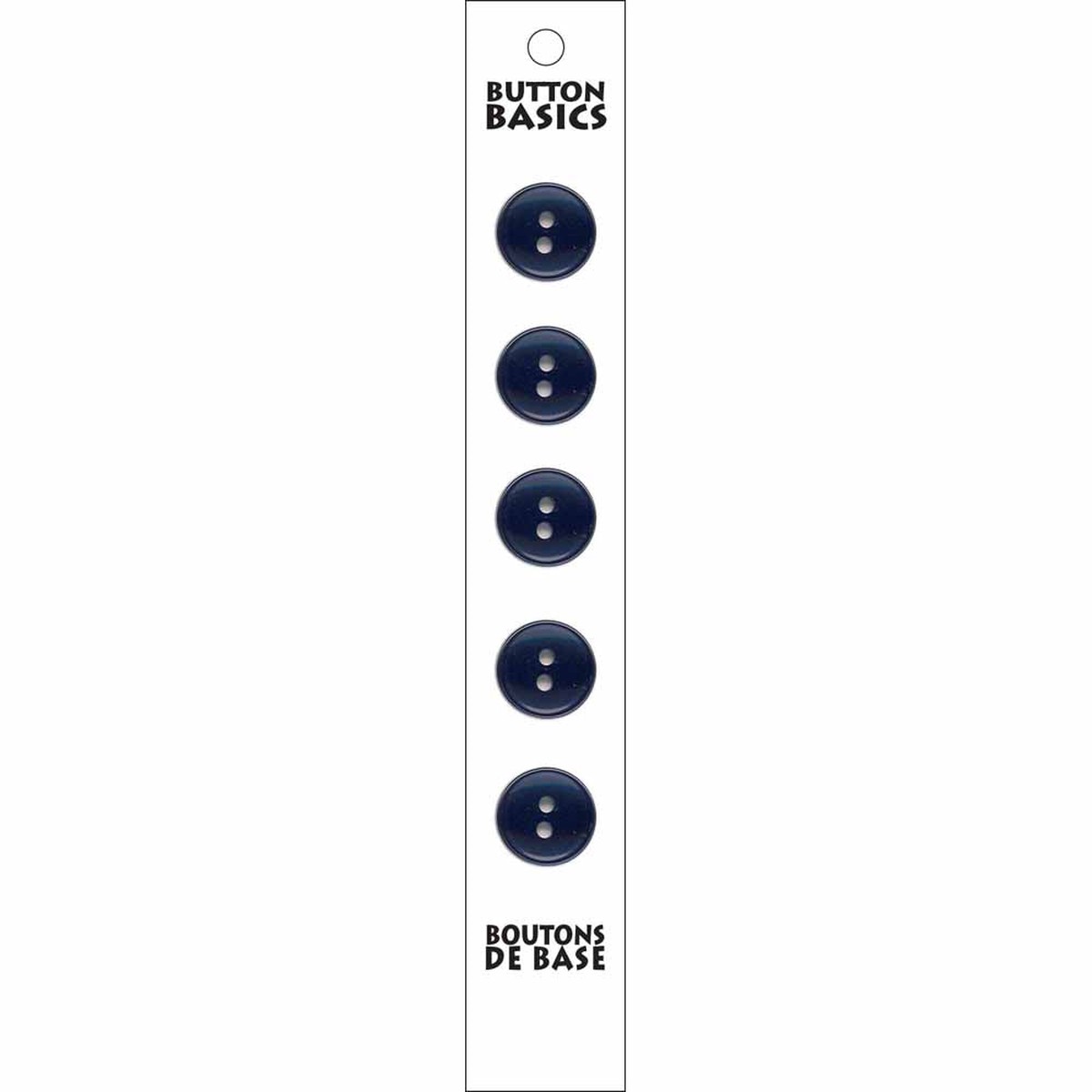 BUTTON BASICS 2 Hole Buttons - 14mm (") - 5 pcs