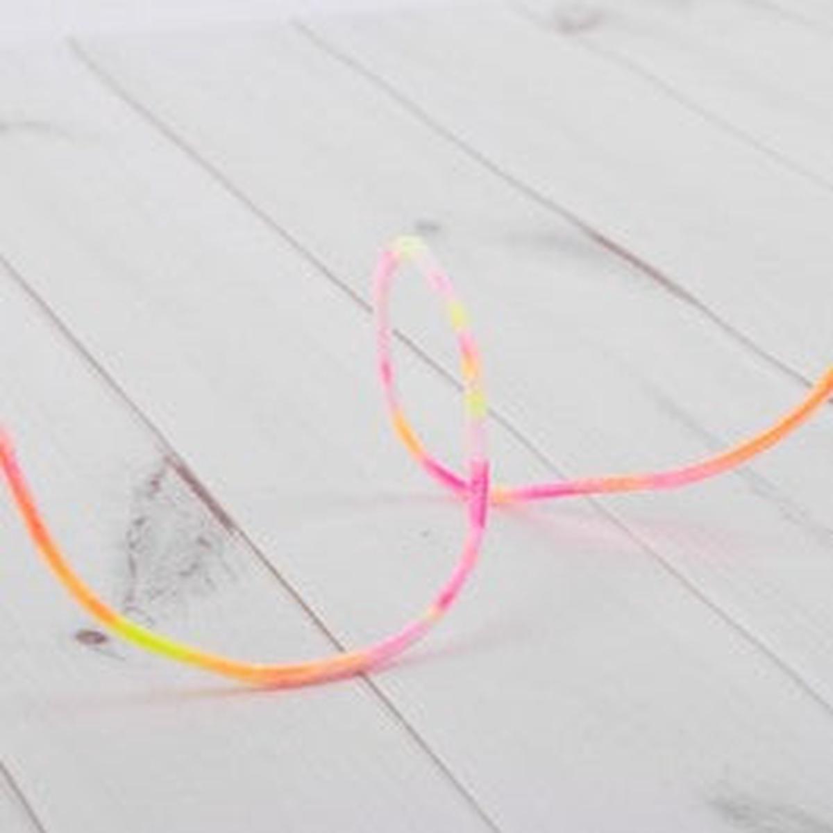 3mm Knitted Tie Dye Elastic - Roll - Pink