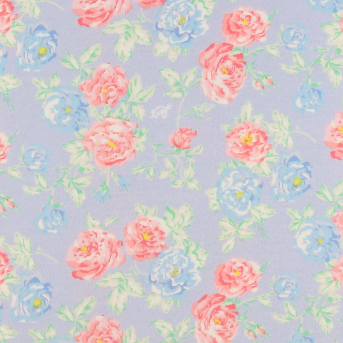 Wide Width Printed Flannelette - JULIANA - 046 - Light Blue
