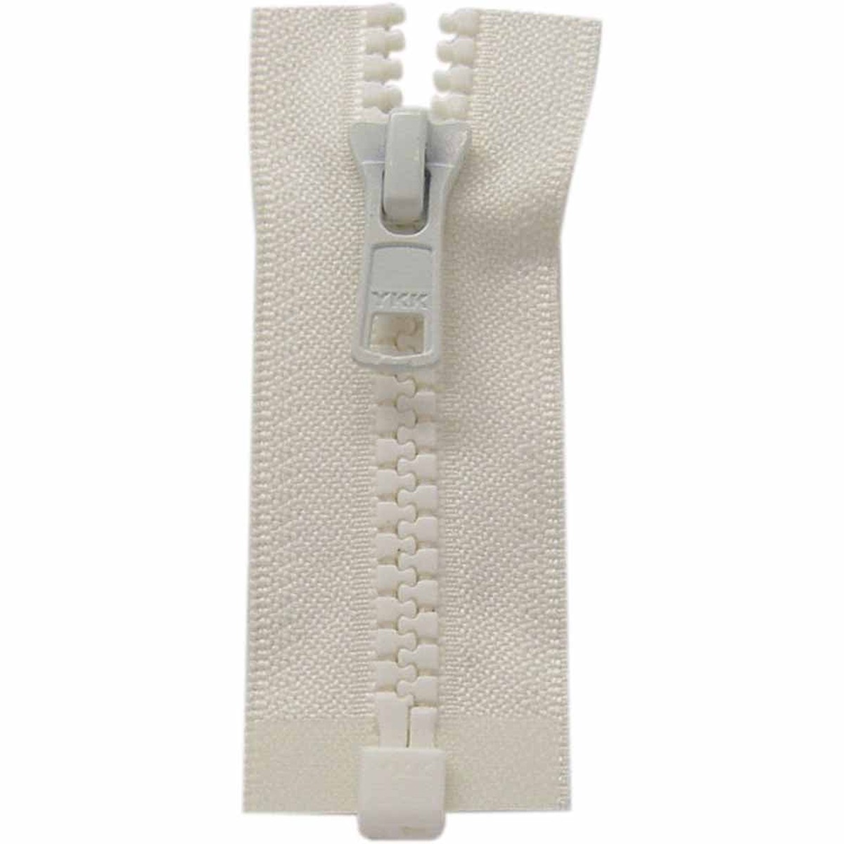 COSTUMAKERS Activewear One Way Separating Zipper 60cm (24") - Snow White - 1764