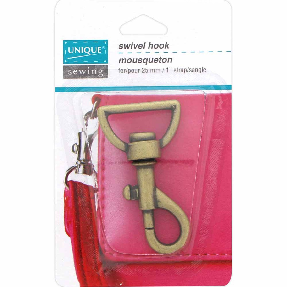 UNIQUE SEWING Swivel Hook - 25mm (1") - Antique Gold