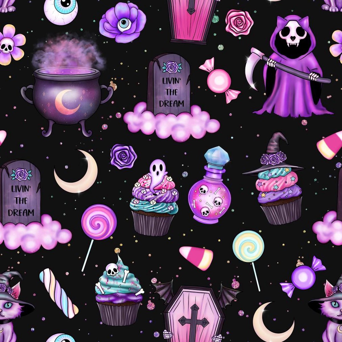 pastel goth pattern2