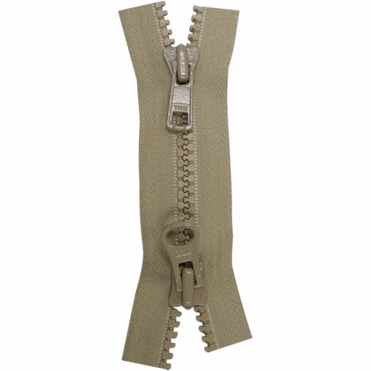 COSTUMAKERS Activewear Two Way Separating Zipper 70cm (28") - Light Beige - 1765