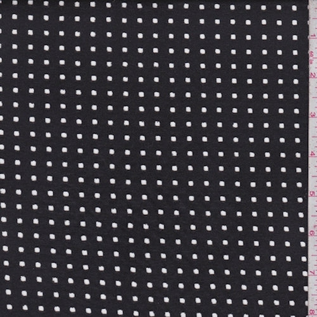 Slate Black Laser Cut Microsuede Knit Fabric