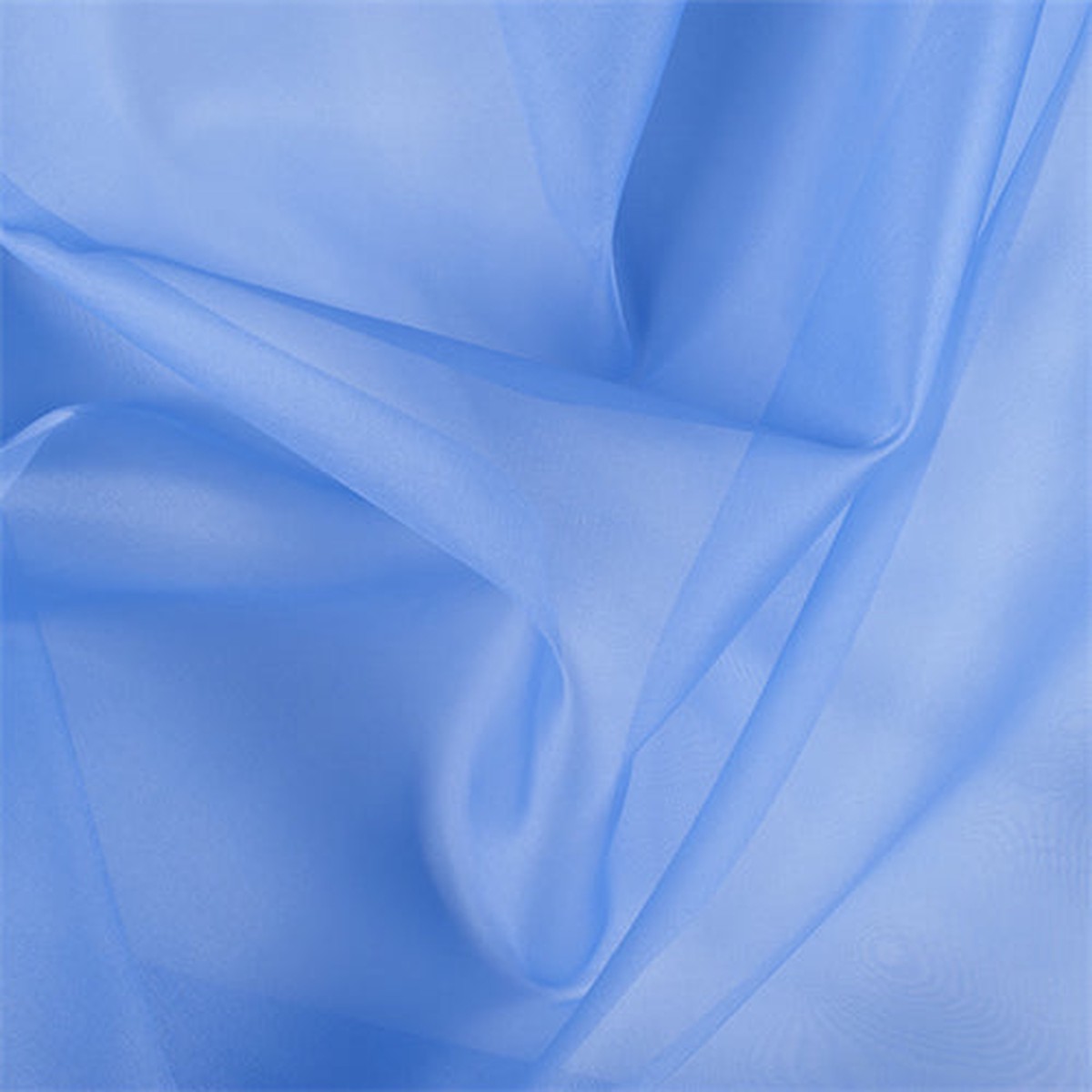 Runway Silks Periwinkle Silk Organza Fabric - Reorderable