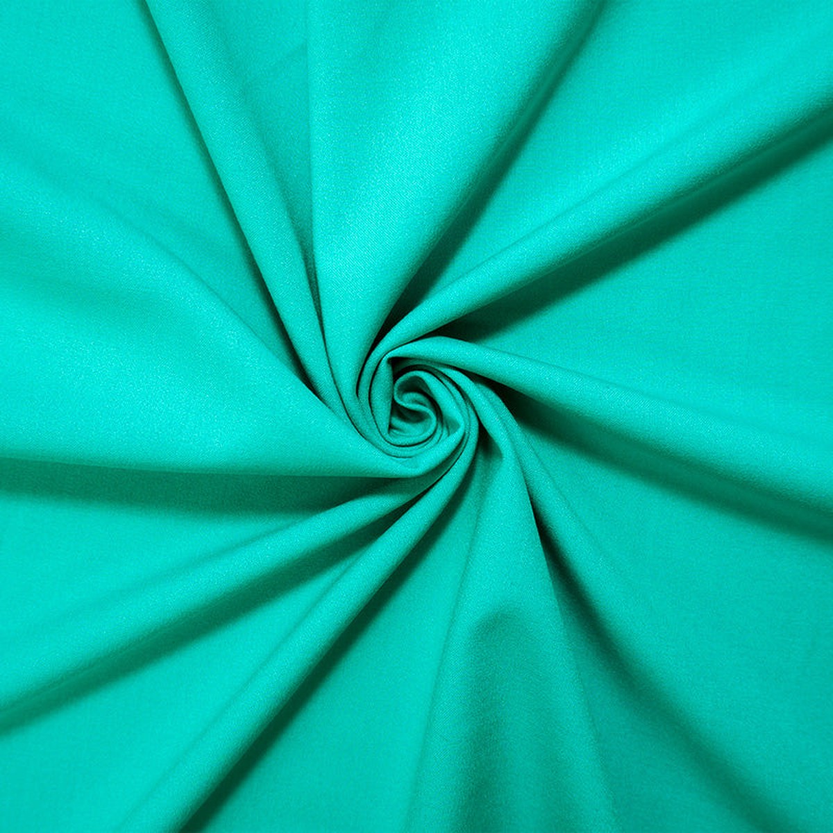 Teal Poly Rayon Spandex Stretch Solid Woven Suiting Fabric