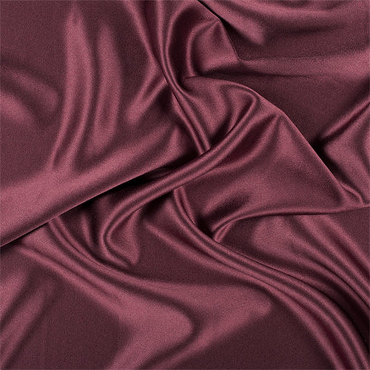 Runway Silks Dark Brick Red Silk Crepe Back Satin Fabric - Reorderable