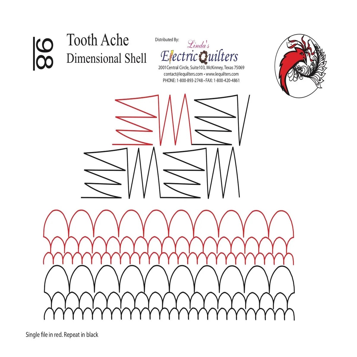 098 Toothache/Dimensional Shell Pantograph by Linda V. Taylor