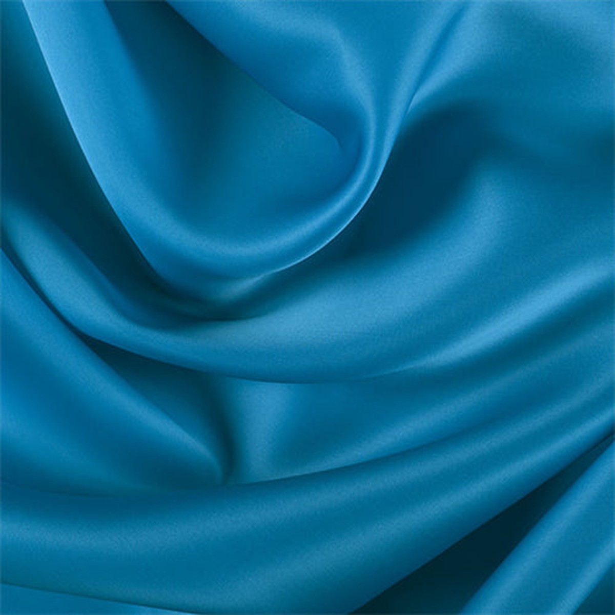 Runway Silks Bright Blue Silk Satin Organza Fabric - Reorderable