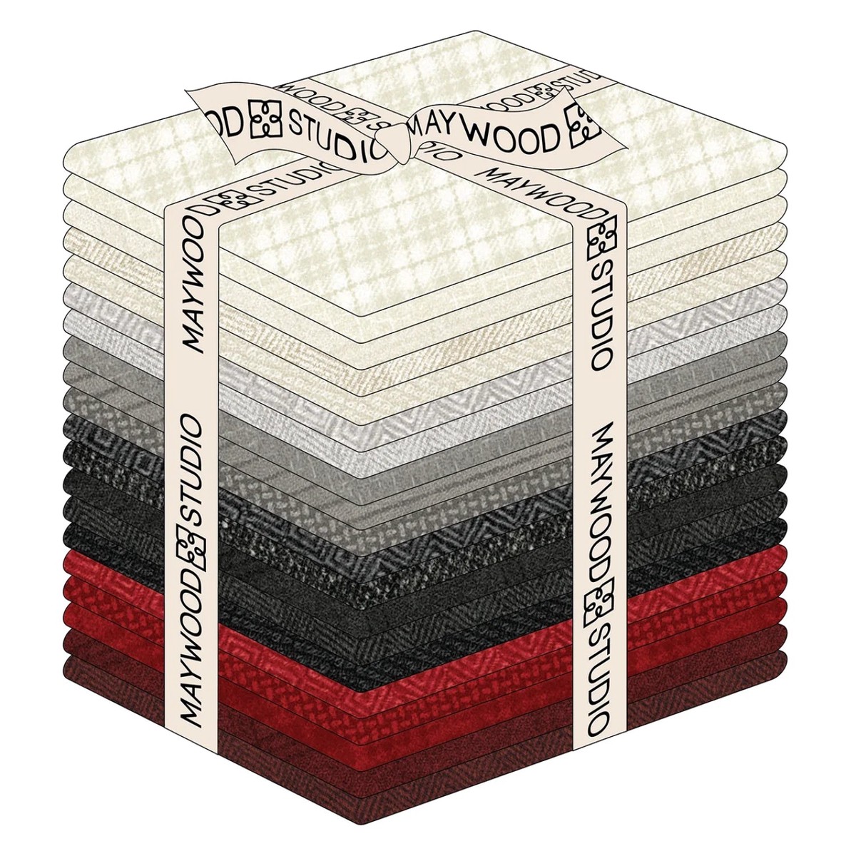 Woolies Flannel Winterberries Fat Quarter Bundle 18"x21" 20pcs Bonnie Sullivan Maywood Studio Cotton Flannel Fabric MS-FQ-MASWOF-WINT