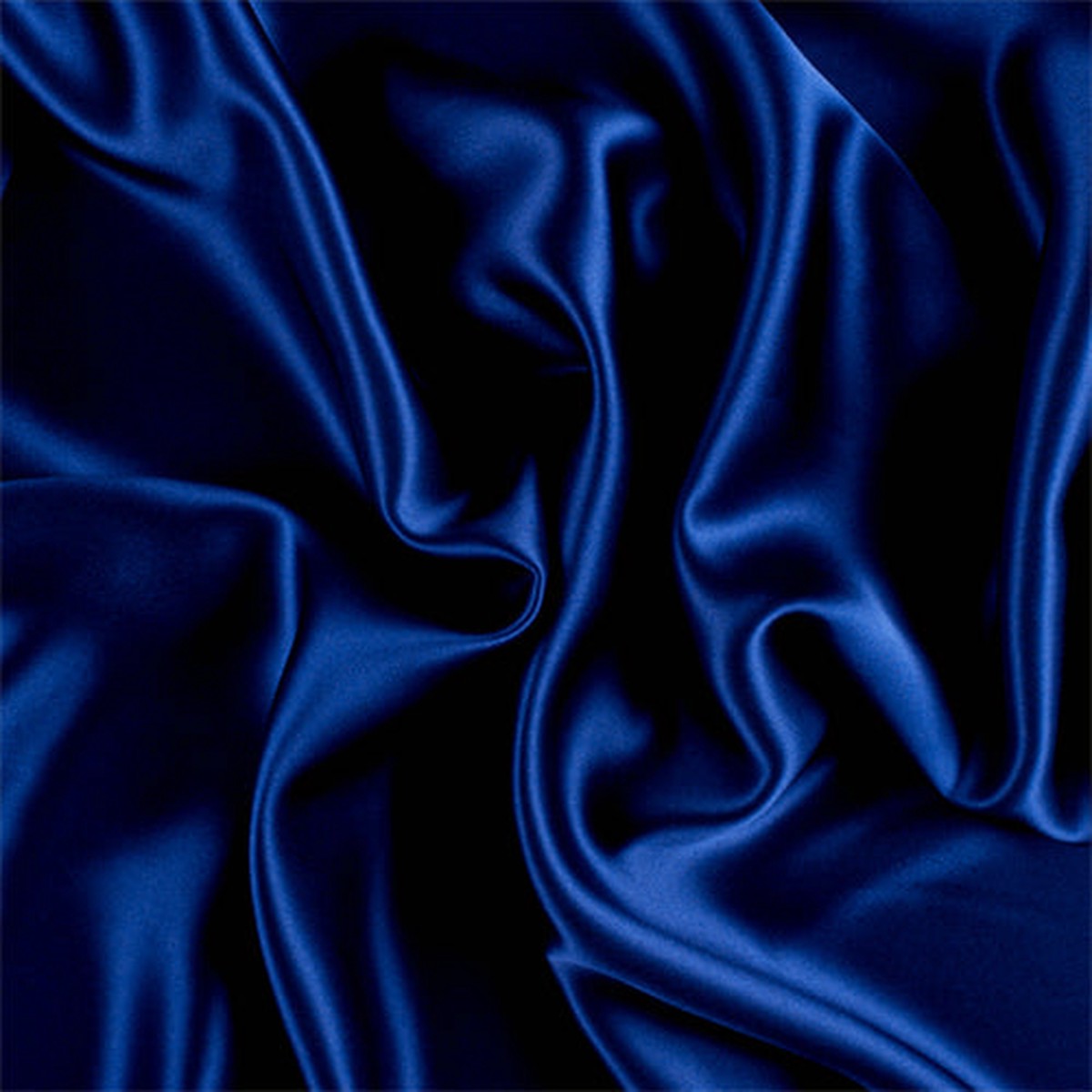 Runway Silks Dark Blue Silk Charmeuse Fabric - Reorderable