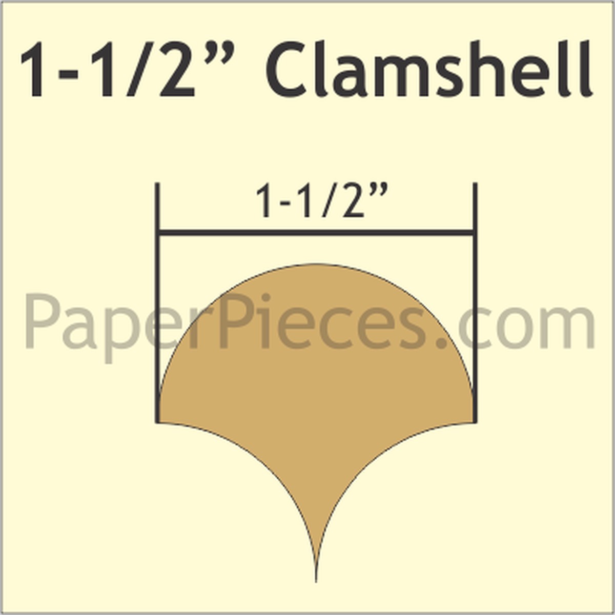 1-1/2 Clamshell