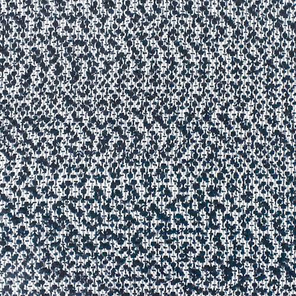 1 7/8 YD PC-Navy Blue/White Texture Cotton Dobby Fabric