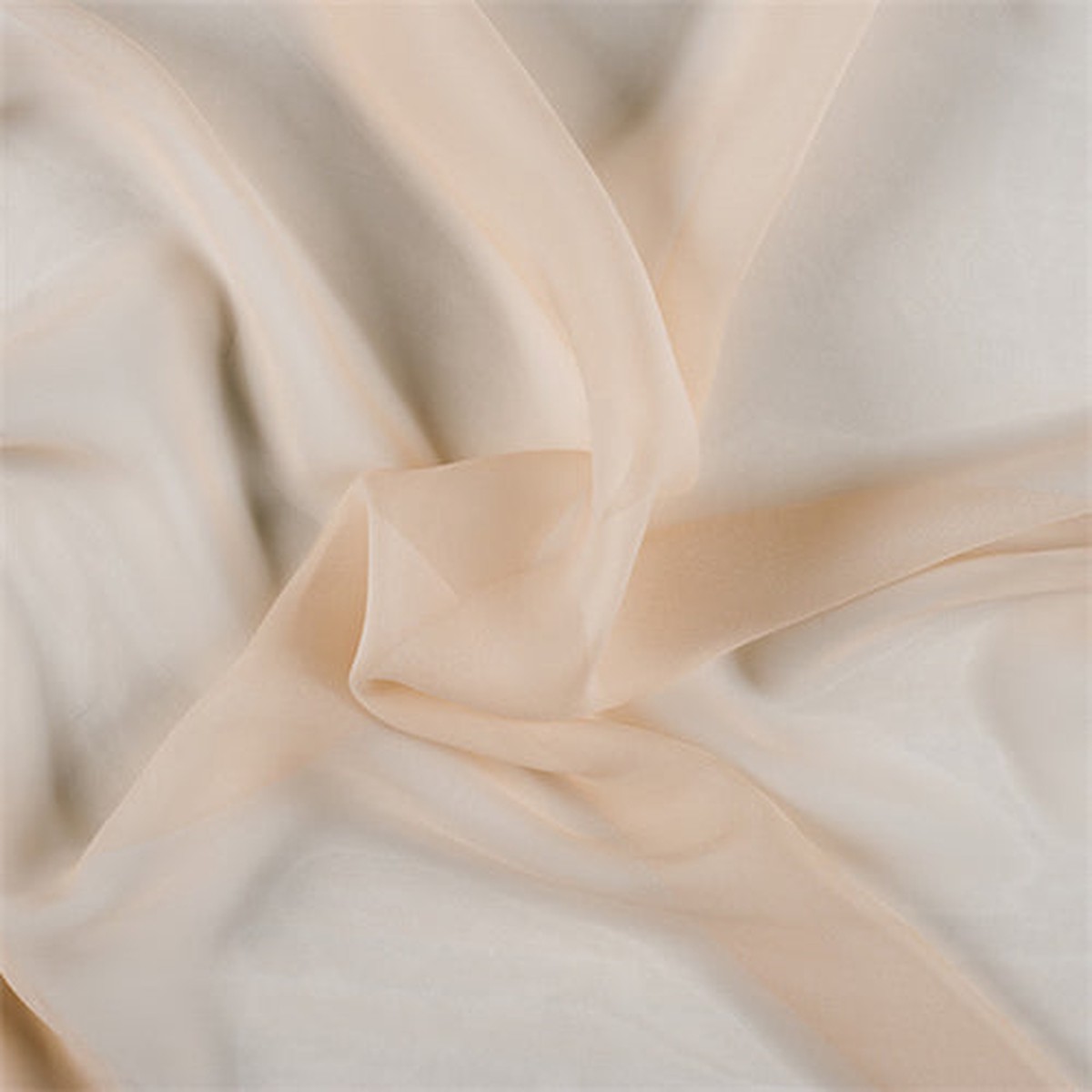 Runway Silks Bisque Wide Silk Chiffon Fabric - Reorderable